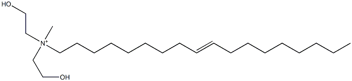 Methylbis(2-hydroxyethyl)(9-octadecenyl)aminium Struktur