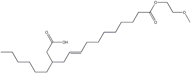 12-Carboxymethyl-9-octadecenoic acid 1-(2-methoxyethyl) ester Struktur