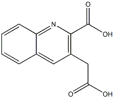 2-Carboxy-3-quinolineacetic acid Struktur