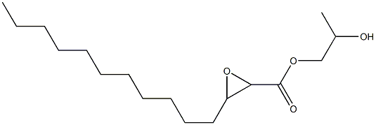 2,3-Epoxymyristic acid 2-hydroxypropyl ester Struktur