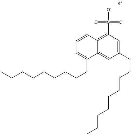 3,5-Dinonyl-1-naphthalenesulfonic acid potassium salt Struktur