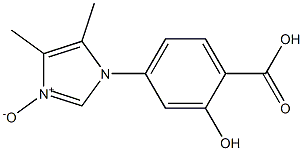 4-[(4,5-Dimethyl-1H-imidazole 3-oxide)-1-yl]-2-hydroxybenzoic acid Struktur