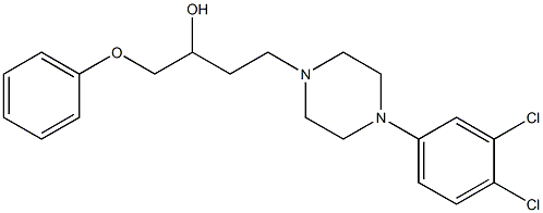 1-(Phenoxy)-4-[4-[3,4-dichlorophenyl]-1-piperazinyl]-2-butanol Struktur