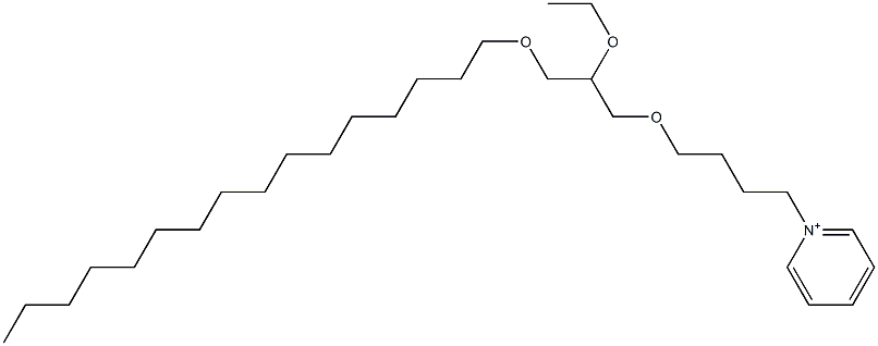 1-[4-(2-Ethoxy-3-hexadecyloxypropoxy)butyl]pyridinium Struktur