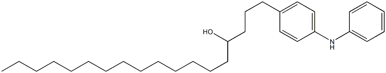 4-(4-Hydroxyoctadecyl)phenylphenylamine Struktur