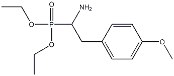 (1-Amino-2-(4-methoxyphenyl)ethyl)phosphonic acid diethyl ester Struktur