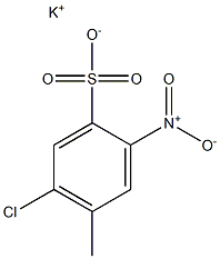 6-Chloro-3-nitrotoluene-4-sulfonic acid potassium salt Struktur