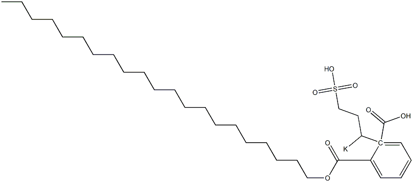 Phthalic acid 1-henicosyl 2-(1-potassiosulfopropyl) ester Struktur