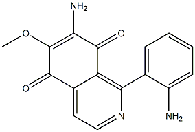 7-Amino-6-methoxy-1-(2-aminophenyl)isoquinoline-5,8-dione Struktur