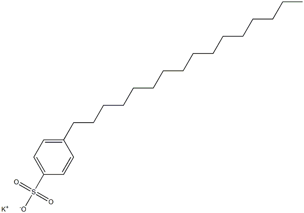 4-Hexadecylbenzenesulfonic acid potassium salt Struktur