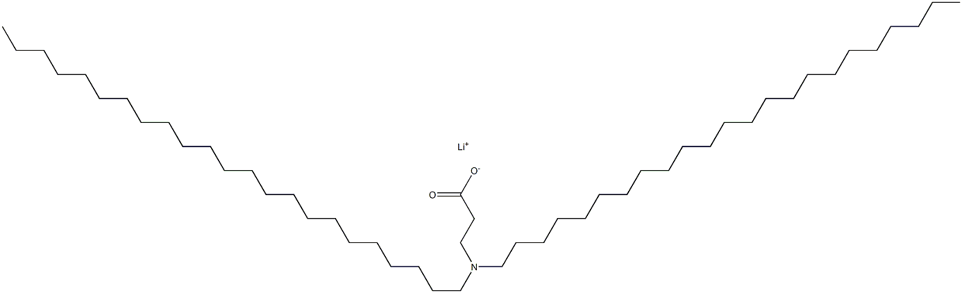 3-(Ditricosylamino)propanoic acid lithium salt Struktur