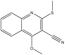 4-Methoxy-2-(methylthio)quinoline-3-carbonitrile Struktur