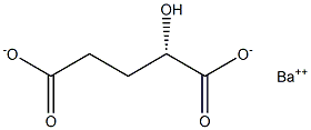 [S,(-)]-2-Hydroxypentanedioic acid barium salt Struktur