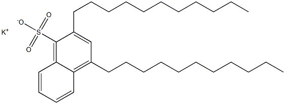 2,4-Diundecyl-1-naphthalenesulfonic acid potassium salt Struktur