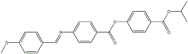 4-[4-(4-Methoxybenzylideneamino)benzoyloxy]benzoic acid isopropyl ester Struktur