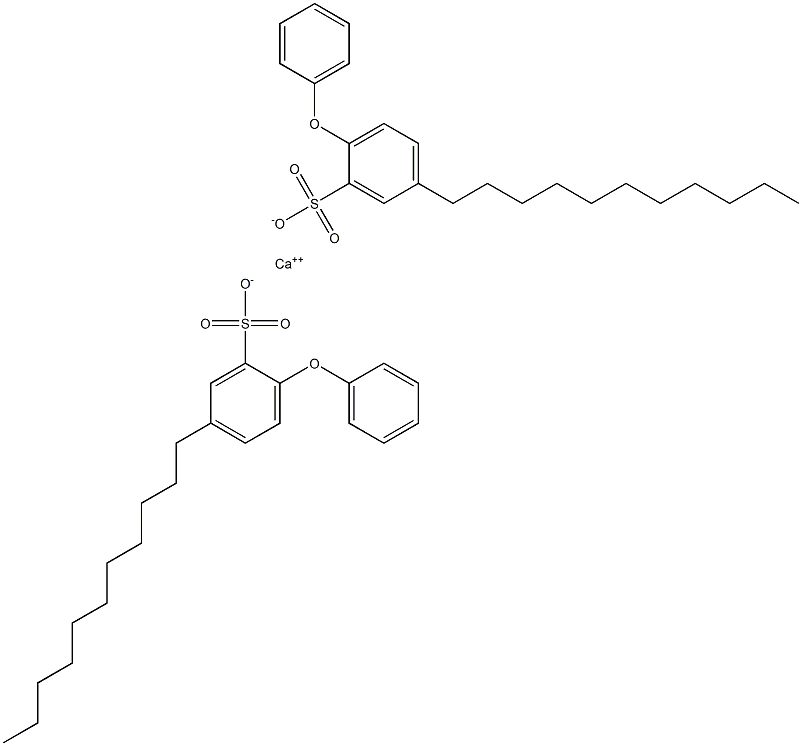 Bis(2-phenoxy-5-undecylbenzenesulfonic acid)calcium salt Struktur