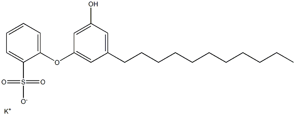 3'-Hydroxy-5'-undecyl[oxybisbenzene]-2-sulfonic acid potassium salt Struktur