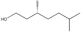 [R,(+)]-3,6-Dimethyl-1-heptanol Struktur