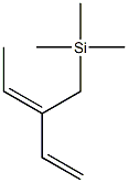 (3Z)-3-[(Trimethylsilyl)methyl]-1,3-pentadiene Struktur