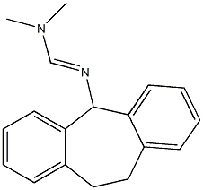 N2-[10,11-Dihydro-5H-dibenzo[a,d]cyclohepten-5-yl]-N1,N1-dimethylformamidine Struktur