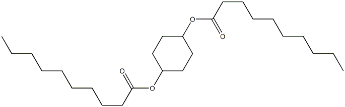 Didecanoic acid 1,4-cyclohexanediyl ester Struktur