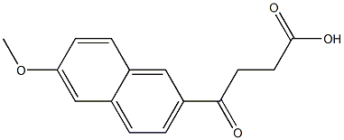 4-Oxo-4-[6-methoxy-2-naphtyl]butyric acid Struktur