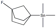 1-Trimethylstannyl-4-fluorobicyclo[2.2.1]heptane Struktur