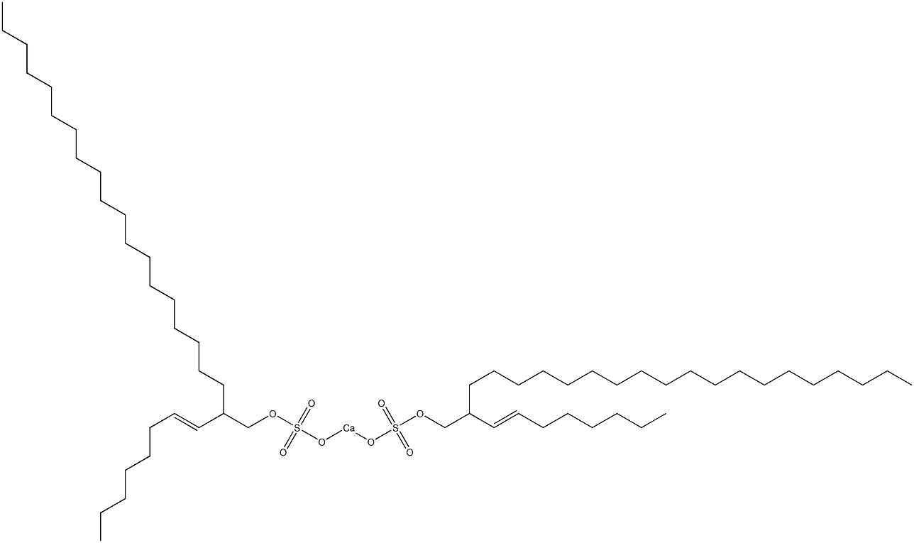 Bis[2-(1-octenyl)henicosyloxysulfonyloxy]calcium Struktur