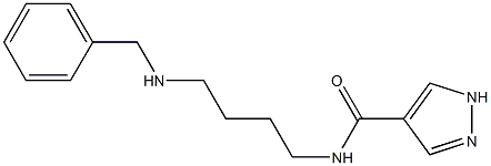 N-(4-Benzylaminobutyl)-1H-pyrazole-4-carboxamide Struktur