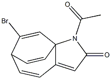 1-Acetyl-7-bromo-1H-6,8a-ethenocyclohepta[b]pyrrol-2(6H)-one Struktur