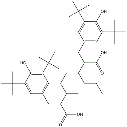 Bis[3-(3,5-di-tert-butyl-4-hydroxyphenyl)propionic acid]2,5-octanediyl ester Struktur