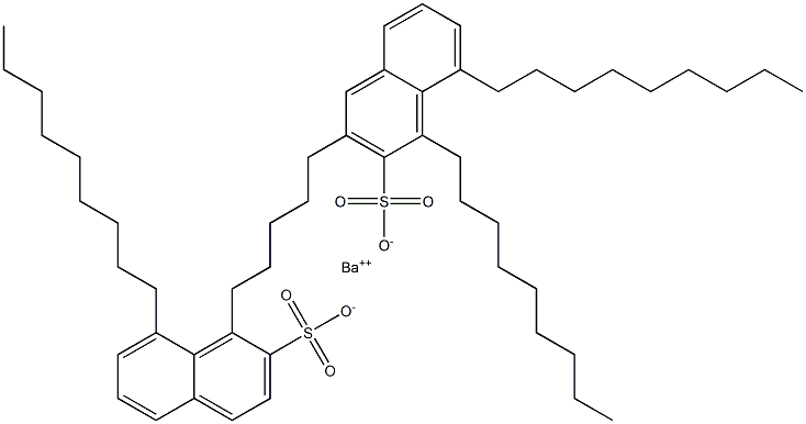 Bis(1,8-dinonyl-2-naphthalenesulfonic acid)barium salt Struktur