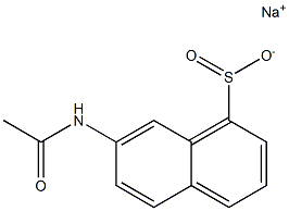 7-Acetylamino-1-naphthalenesulfinic acid sodium salt Struktur