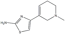 2-Amino-4-[(1-methyl-1,2,5,6-tetrahydropyridin)-3-yl]thiazole Struktur