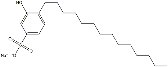 3-Hydroxy-4-tetradecylbenzenesulfonic acid sodium salt Struktur