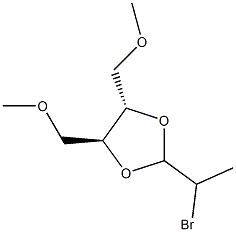 (4S,5S)-2-(1-Bromoethyl)-4,5-bis(methoxymethyl)-1,3-dioxolane Struktur