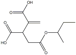 3-Butene-1,2,3-tricarboxylic acid 3-butyl ester Struktur