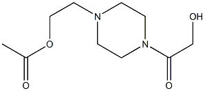 1-(2-Acetoxyethyl)-4-(hydroxyacetyl)piperazine Struktur