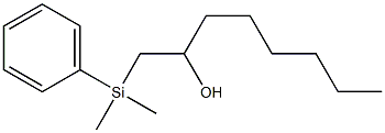 1-(Dimethylphenylsilyl)octan-2-ol Struktur