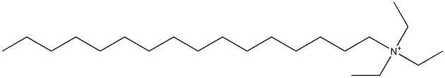 Hexadecyltriethylaminium Struktur