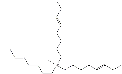 N-Methyl-N,N,N-tri(5-octenyl)aminium Struktur