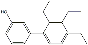 3-(2,3,4-Triethylphenyl)phenol Struktur