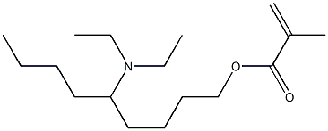 Methacrylic acid 5-(diethylamino)nonyl ester Struktur