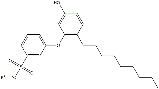 3'-Hydroxy-6'-nonyl[oxybisbenzene]-3-sulfonic acid potassium salt Struktur