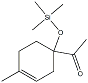 1-(1-(Trimethylsilyloxy)-4-methyl-3-cyclohexenyl)ethanone Struktur