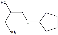 1-Amino-3-(cyclopentyloxy)-2-propanol Struktur