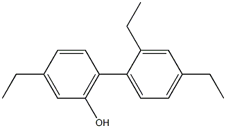 3-Ethyl-6-(2,4-diethylphenyl)phenol Struktur