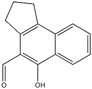 5-Hydroxy-2,3-dihydro-1H-benz[e]indene-4-carbaldehyde Struktur