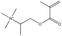 N,N,N-Trimethyl-1-(2-methyl-1-oxo-2-propenyloxy)-2-propanaminium Struktur