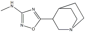 3-(3-Methylamino-1,2,4-oxadiazol-5-yl)quinuclidine Struktur